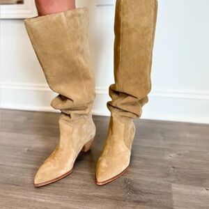 Vince Camuto Sewinny Suede Knee-High Boots Extra wide calf